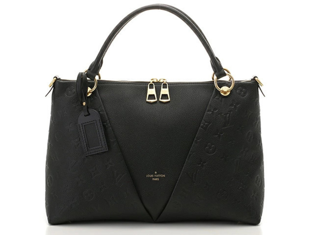 LOUIS VUITTON V Tote Bag Noir Black Monogram Empreinte